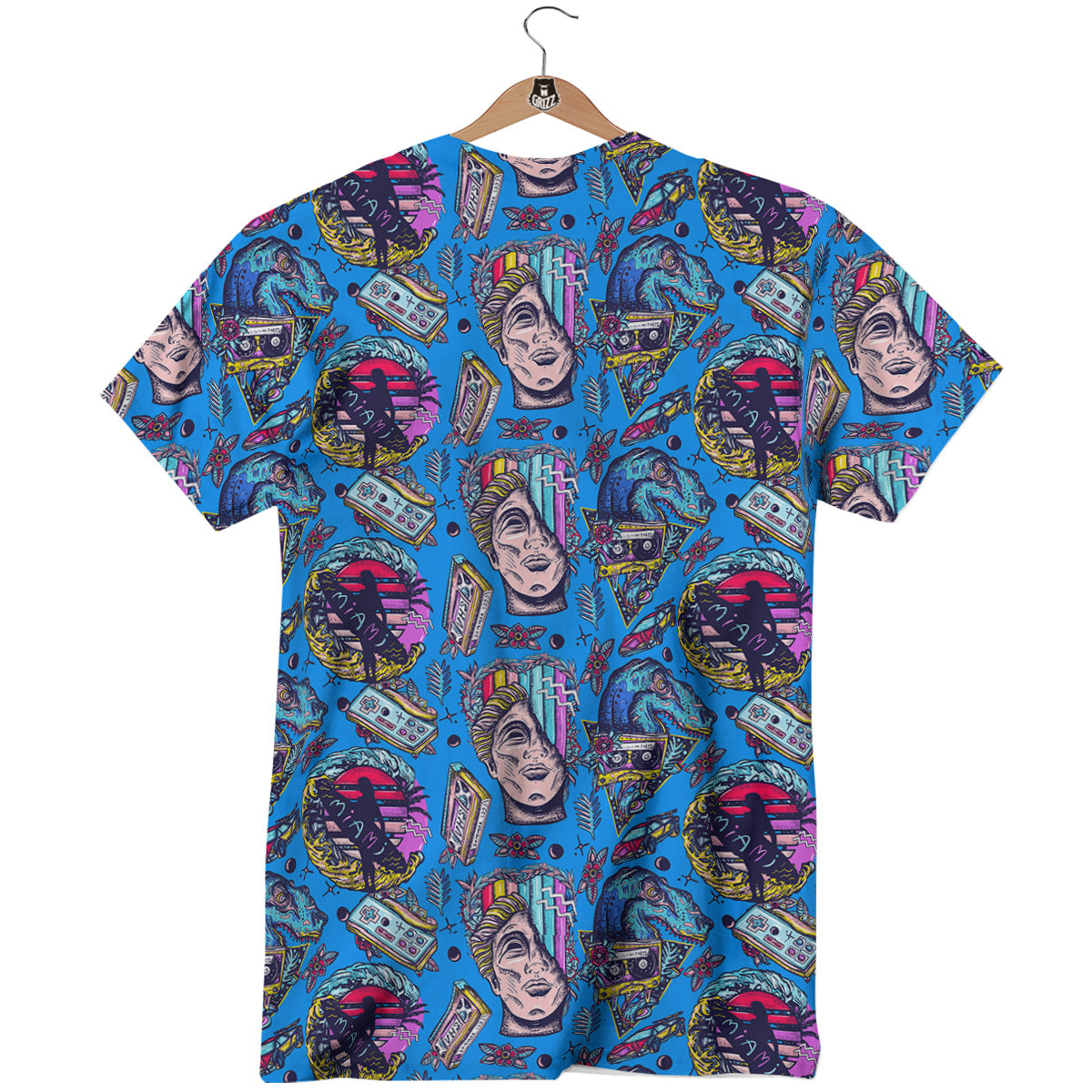 Vaporwave Art Cyberpunk Print Pattern T-Shirt-grizzshop