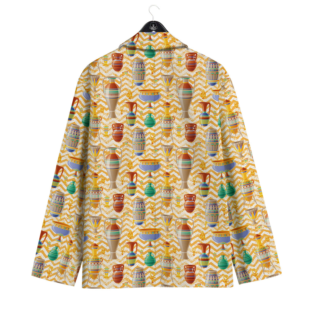 Vase And Pottery Ancient Egyptian Print Pattern Men's Sport Coat-grizzshop