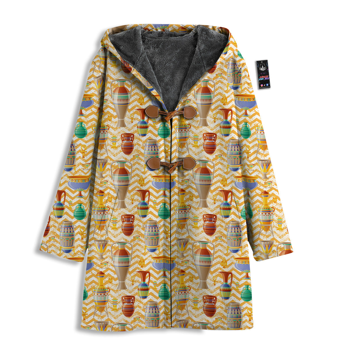 Vase And Pottery Ancient Egyptian Print Pattern Men's Windbreaker Jacket-grizzshop
