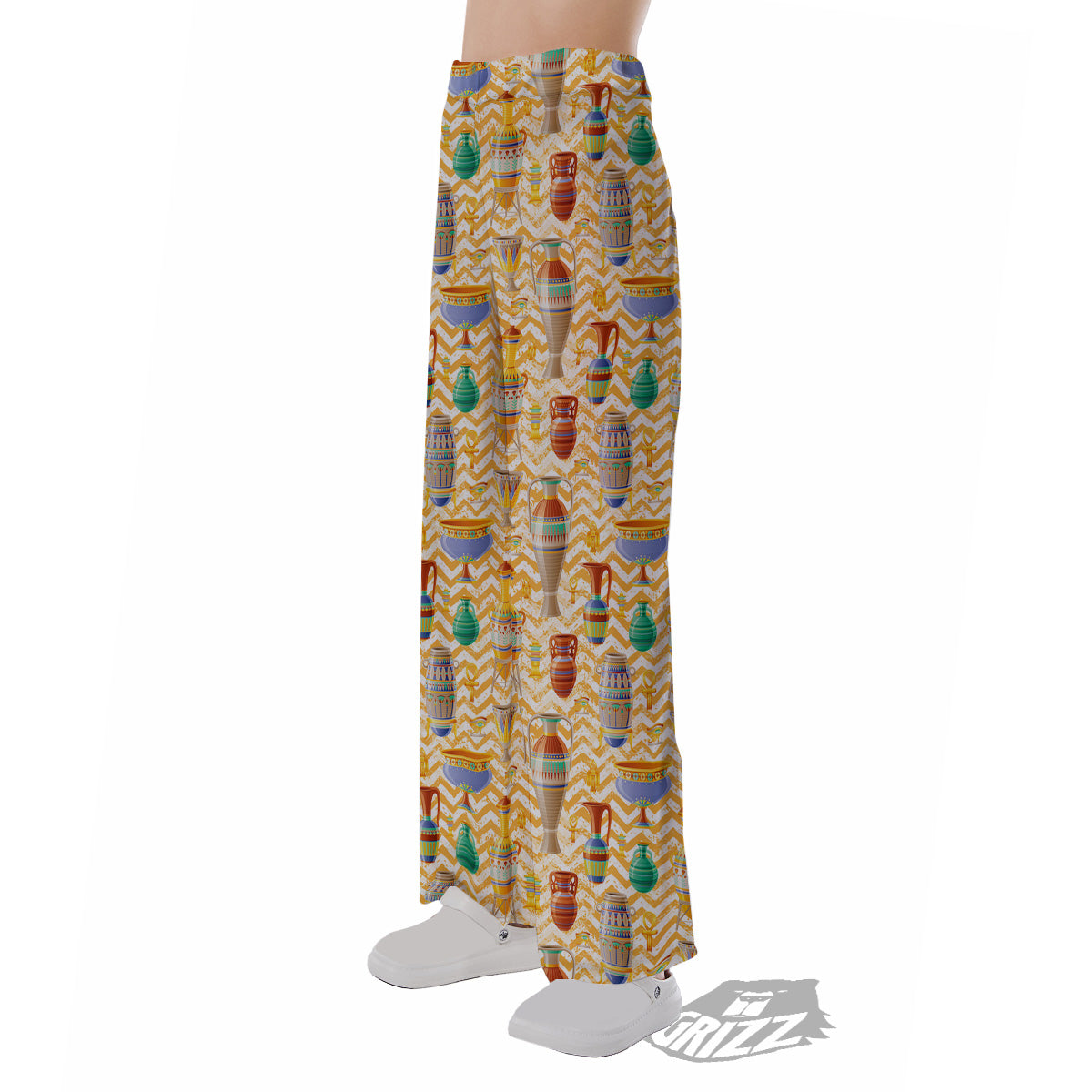 Vase And Pottery Ancient Egyptian Print Pattern Pajama Pants-grizzshop