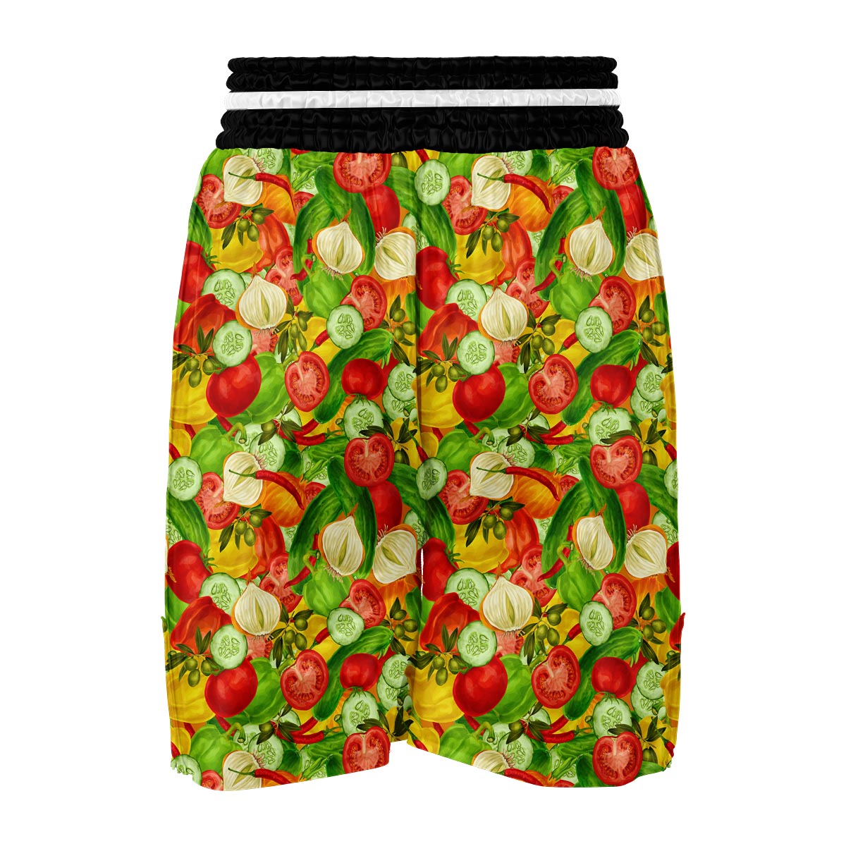 Vegan Colorful Pattern Print Boxing Shorts-grizzshop