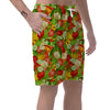 Vegan Colorful Pattern Print Men's Shorts-grizzshop