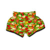 Vegan Colorful Pattern Print Muay Thai Boxing Shorts-grizzshop