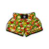 Vegan Colorful Pattern Print Muay Thai Boxing Shorts-grizzshop