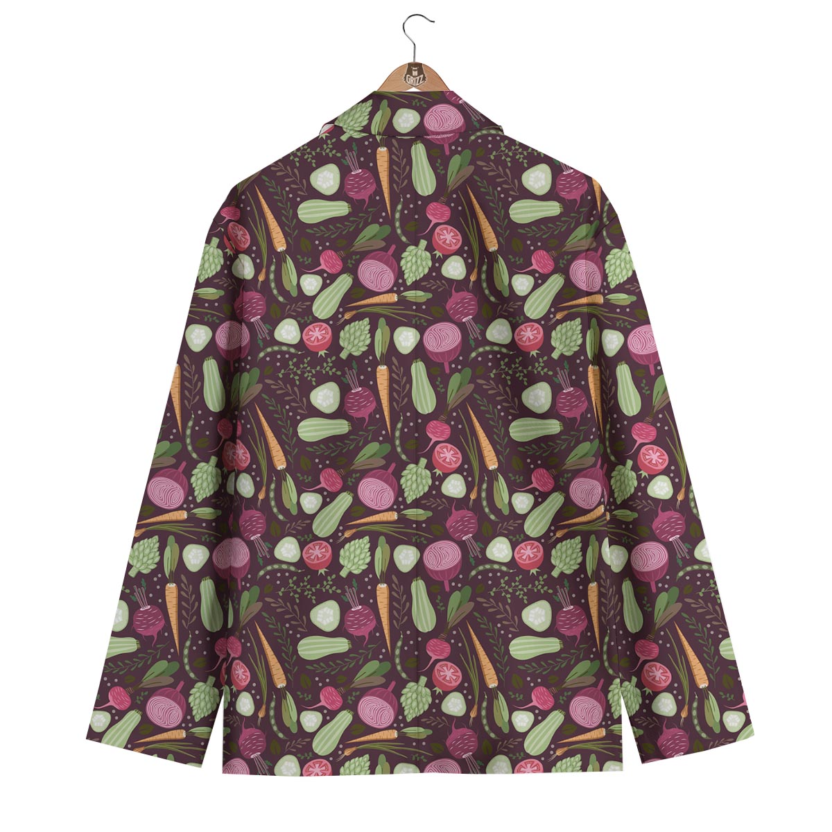 Vegan Print Pattern Men's Blazer-grizzshop