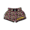 Vegan Print Pattern Muay Thai Boxing Shorts-grizzshop