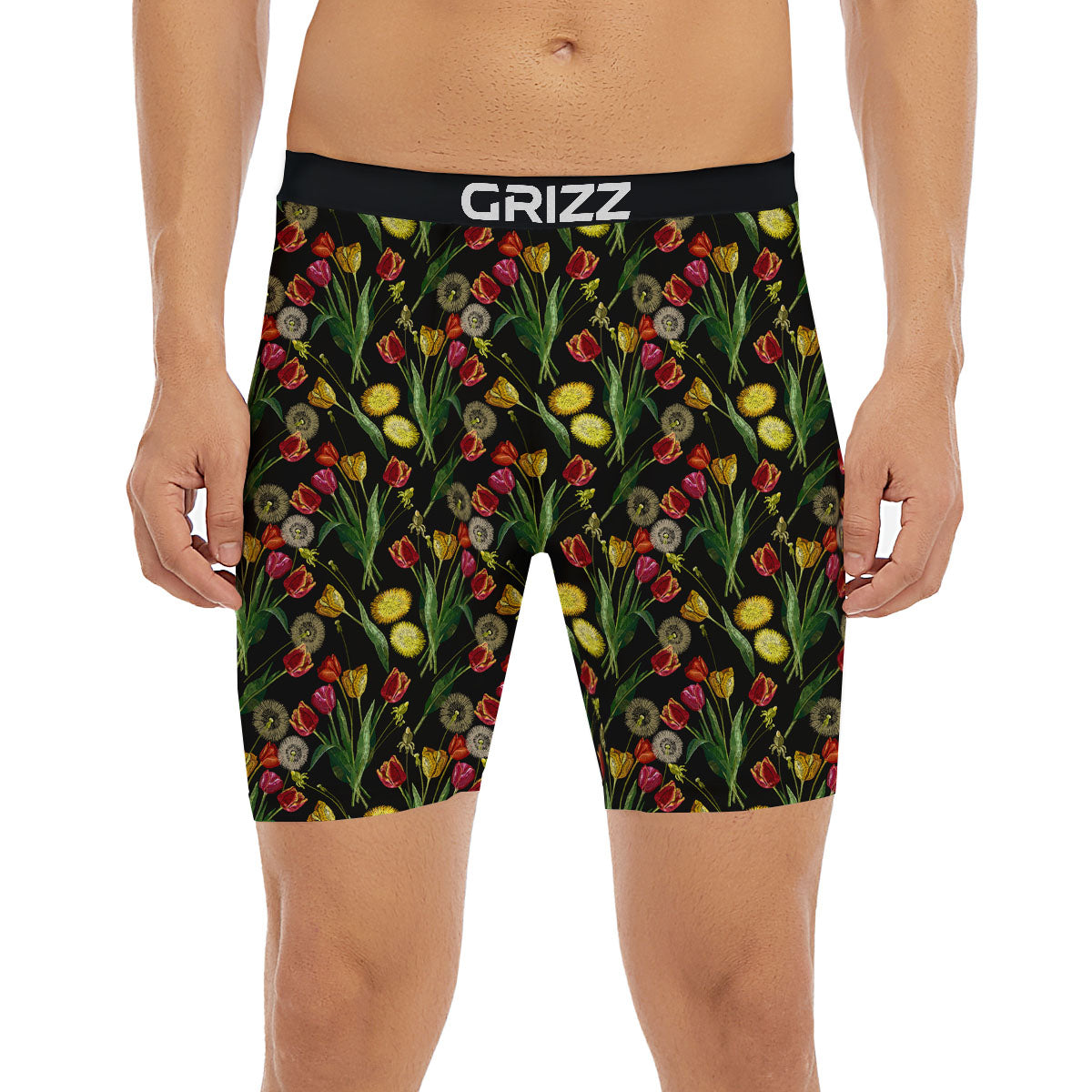 Vegetable Colorful Print Pattern Boxer Briefs-grizzshop