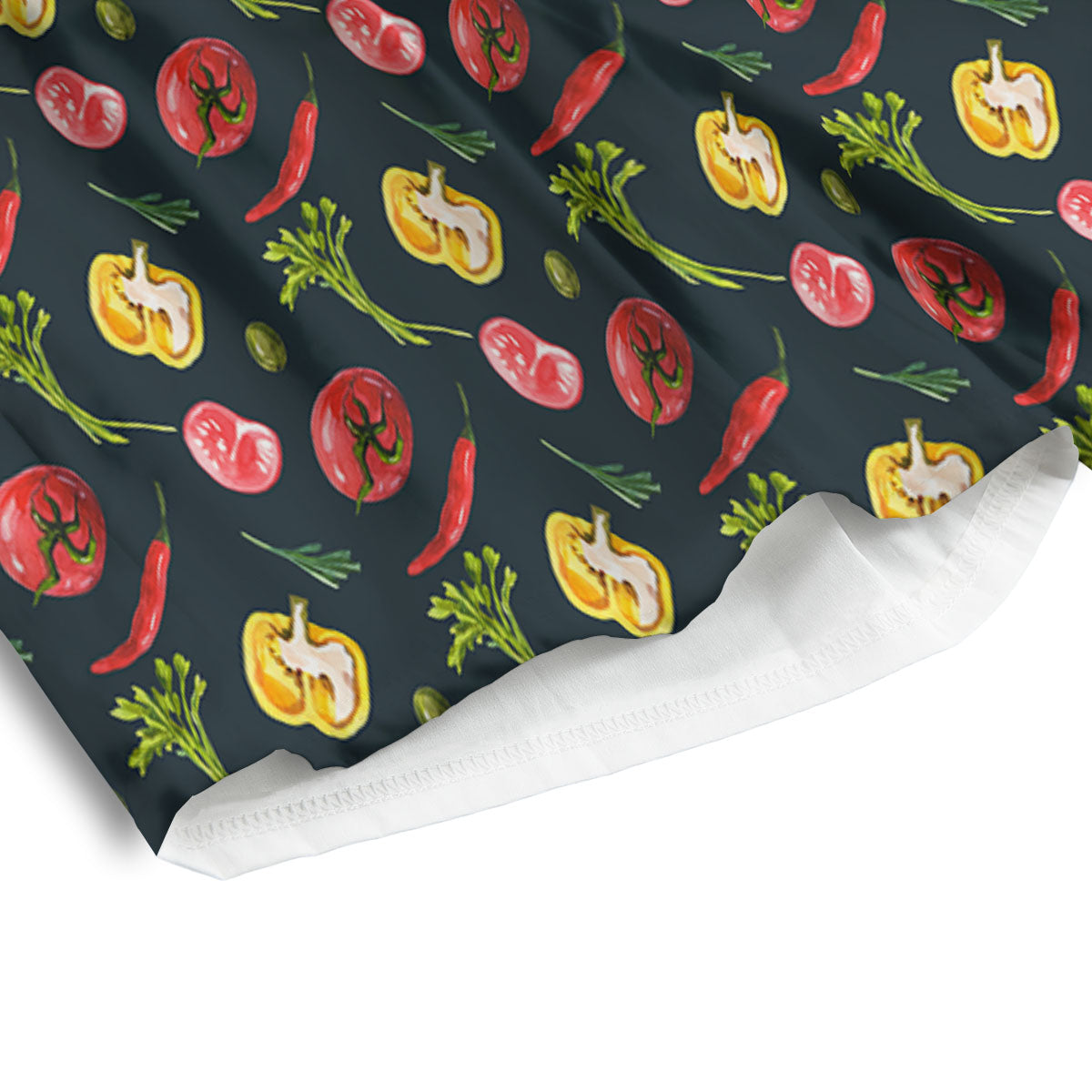 Vegetable Print Pattern Men's Athletic Shorts-grizzshop