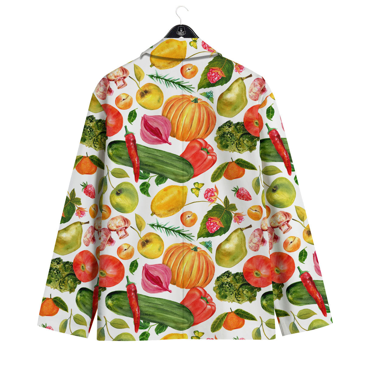 Vegetables And Vegan Fruits Print Pattern Men's Sport Coat-grizzshop
