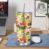 Vegetables And Vegan Fruits Print Pattern Tumbler-grizzshop