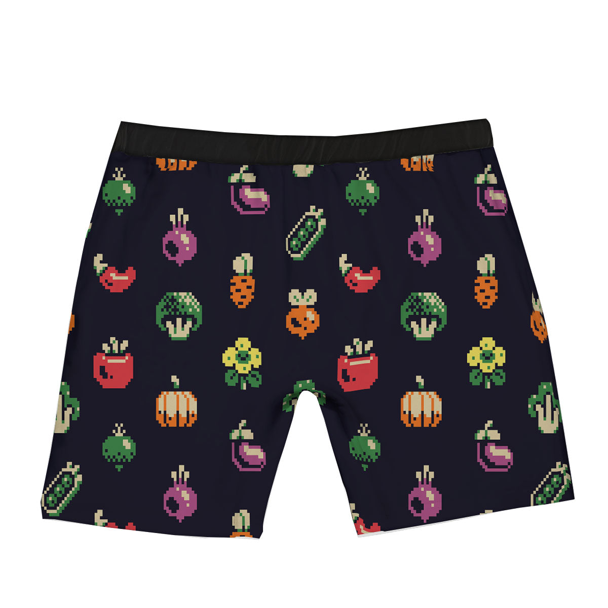 Vegetables Pixel Print Pattern Boxer Briefs-grizzshop