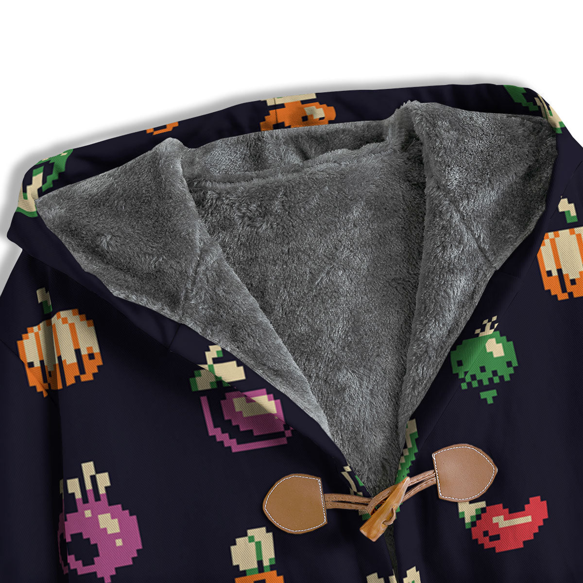 Vegetables Pixel Print Pattern Men's Windbreaker Jacket-grizzshop
