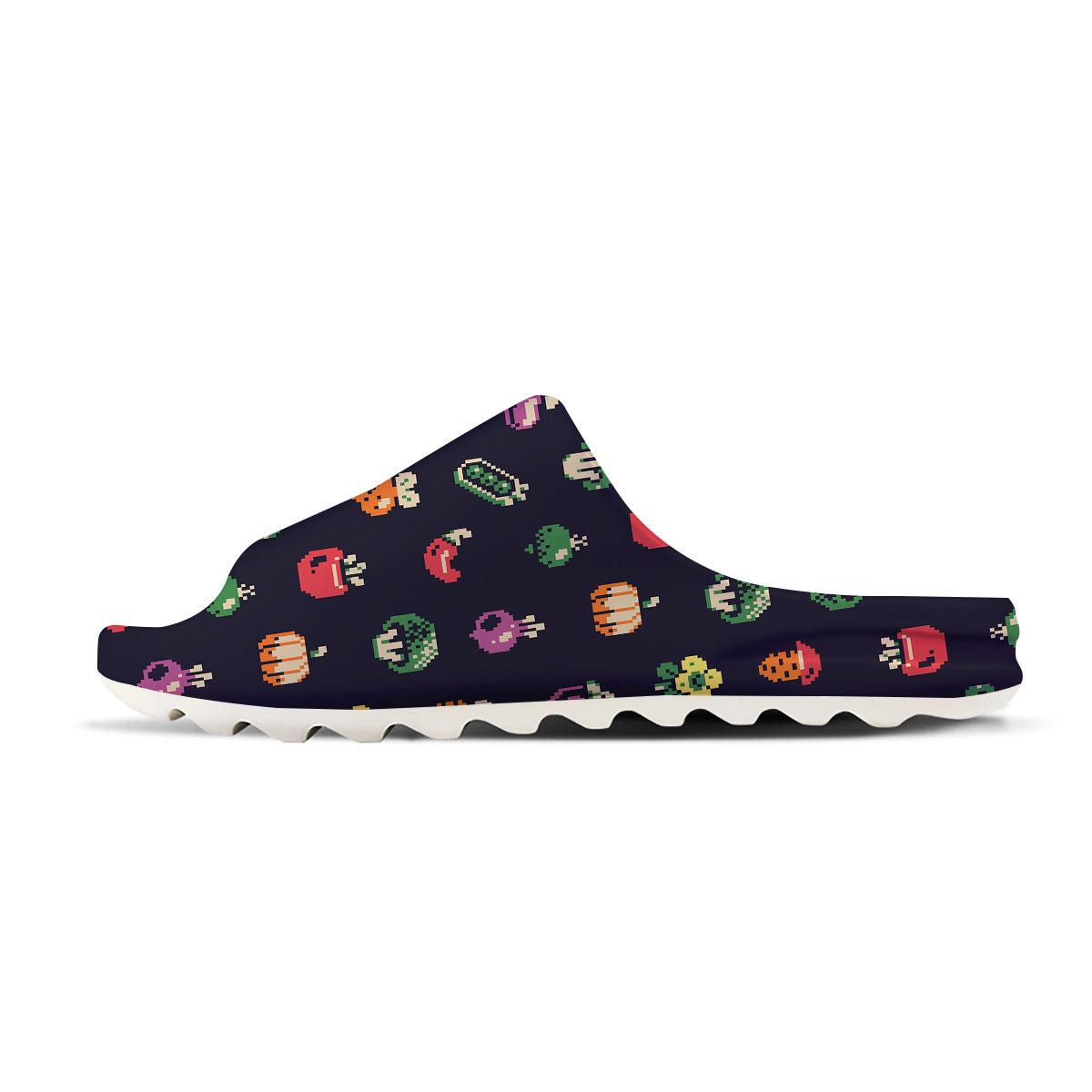 Vegetables Pixel Print Pattern Sandals-grizzshop