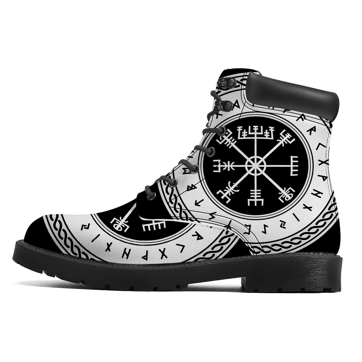 Vegvisir Viking Print Boots-grizzshop
