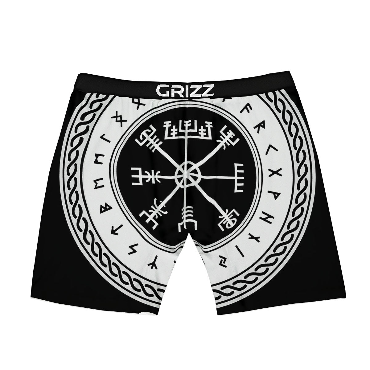 Vegvisir Viking Print Boxer Briefs-grizzshop