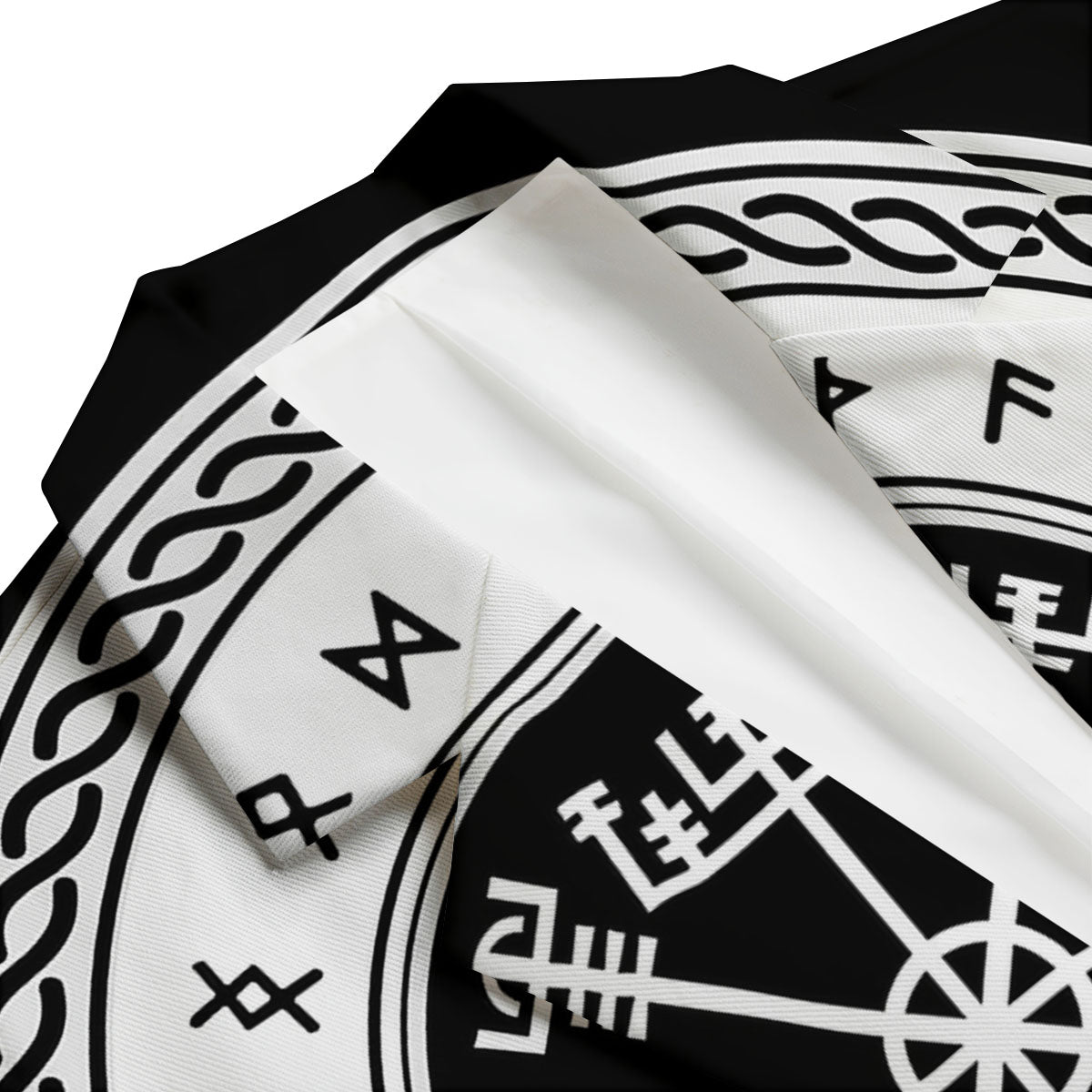 Vegvisir Viking Print Men's Blazer-grizzshop