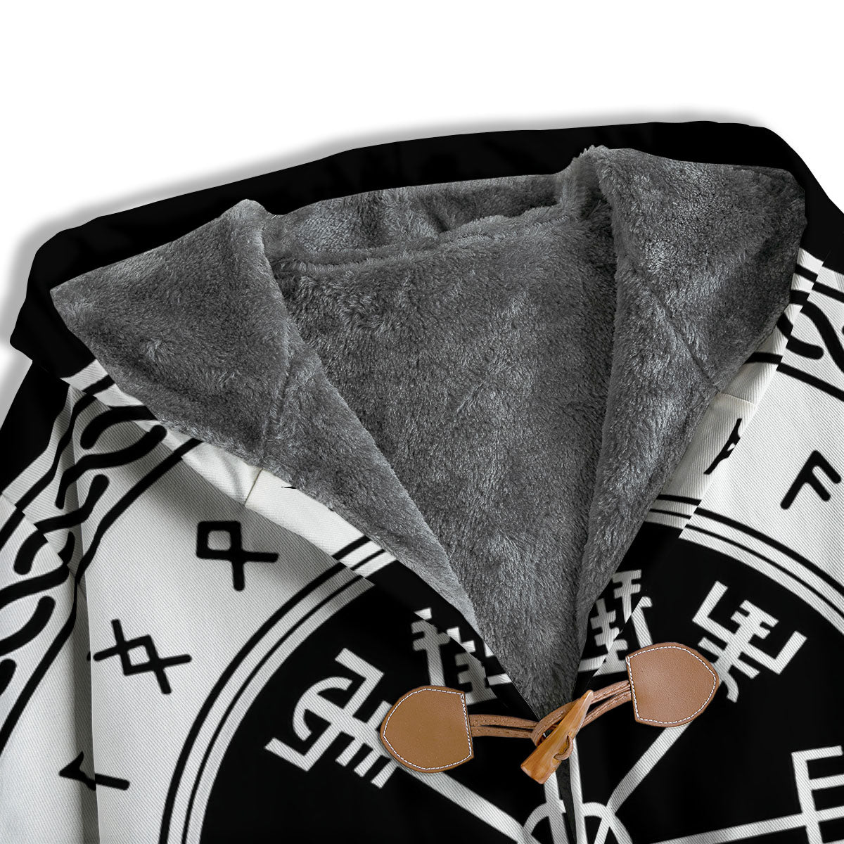 Vegvisir Viking Print Men's Windbreaker Jacket-grizzshop