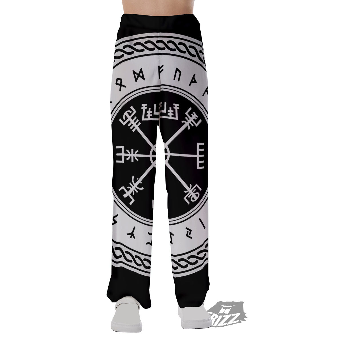 Vegvisir Viking Print Pajama Pants-grizzshop
