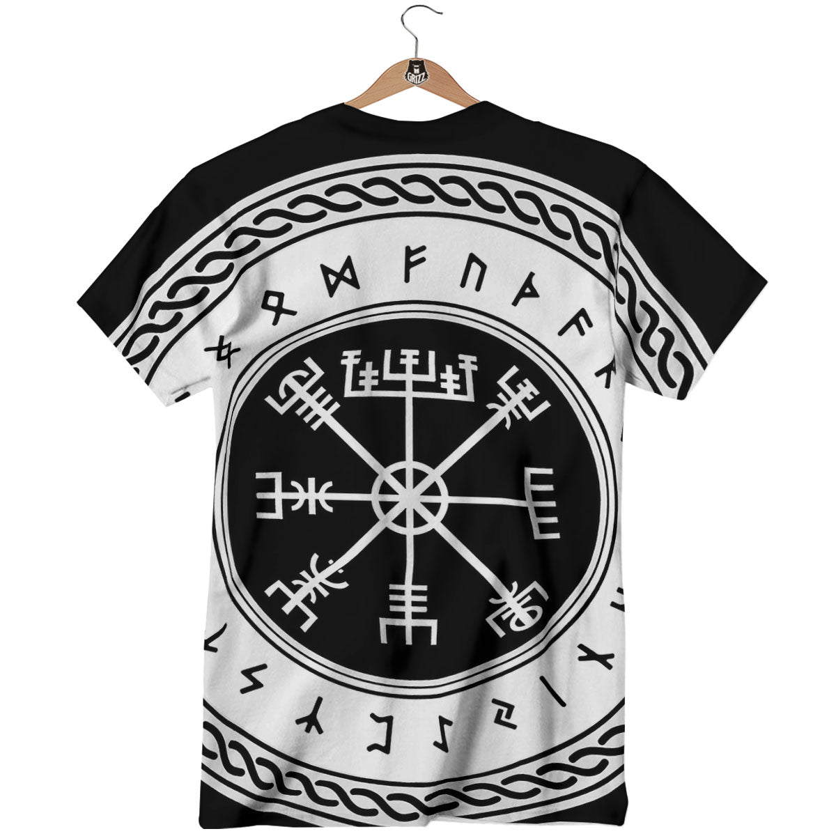 Vegvisir Viking Print T-Shirt-grizzshop