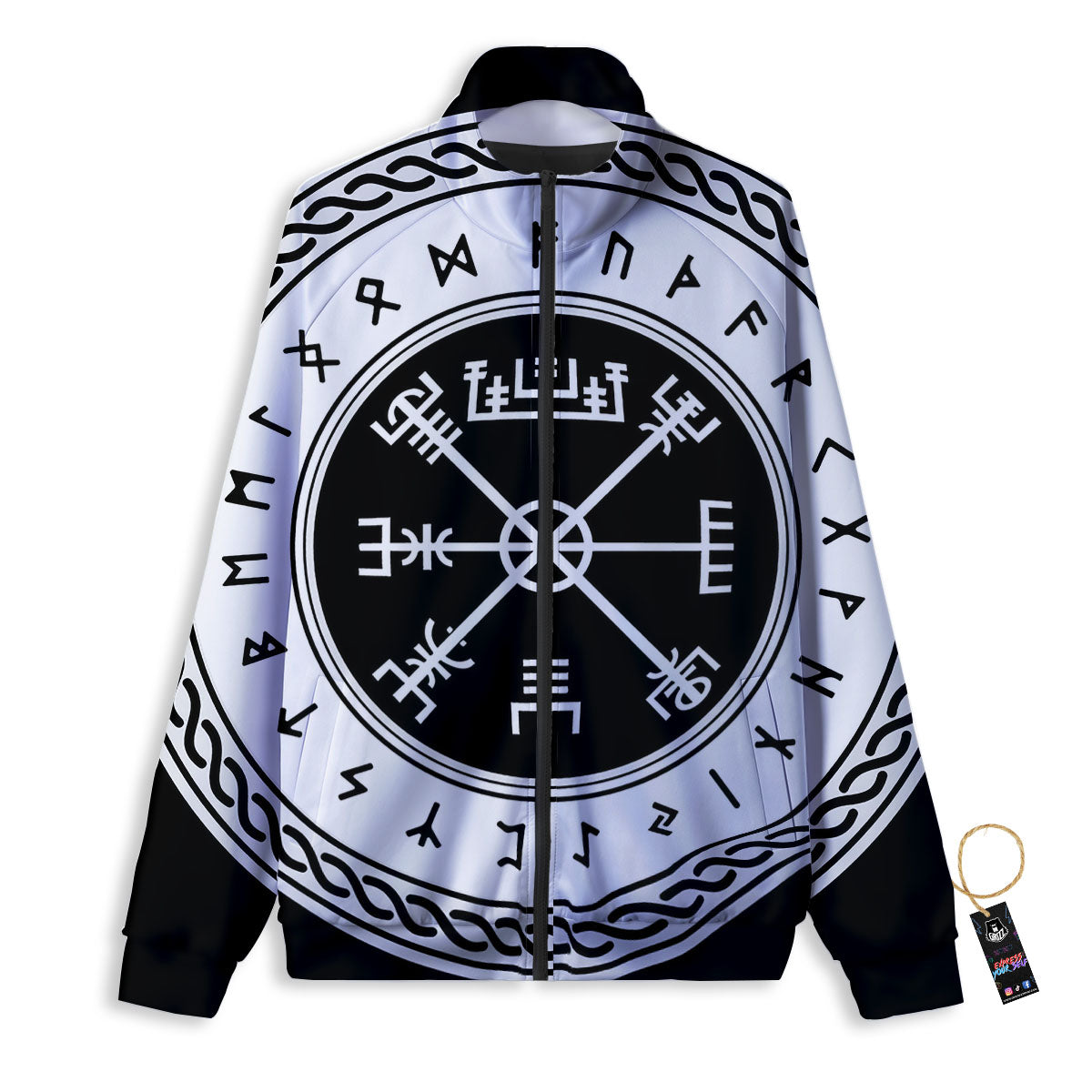 Vegvisir Viking Print Track Jacket-grizzshop