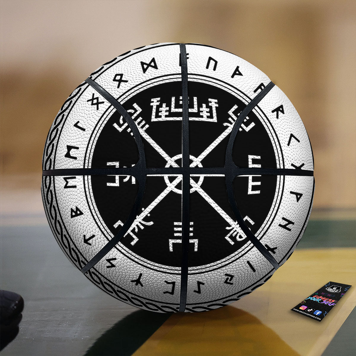 Vegvisir Viking Print Basketball