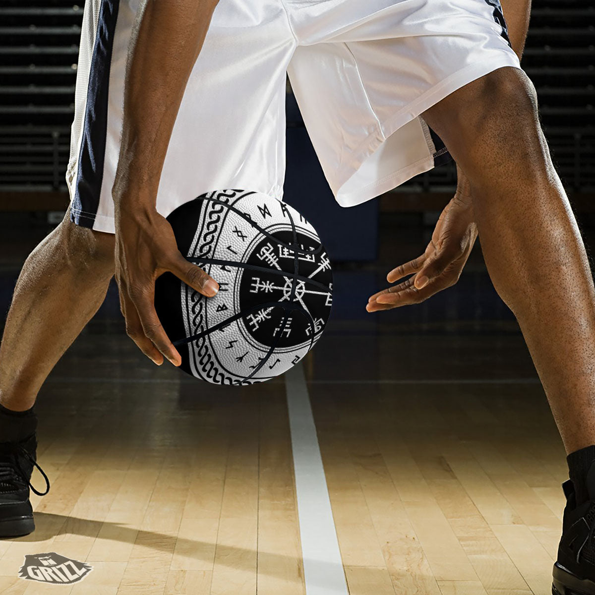 Vegvisir Viking Print Basketball