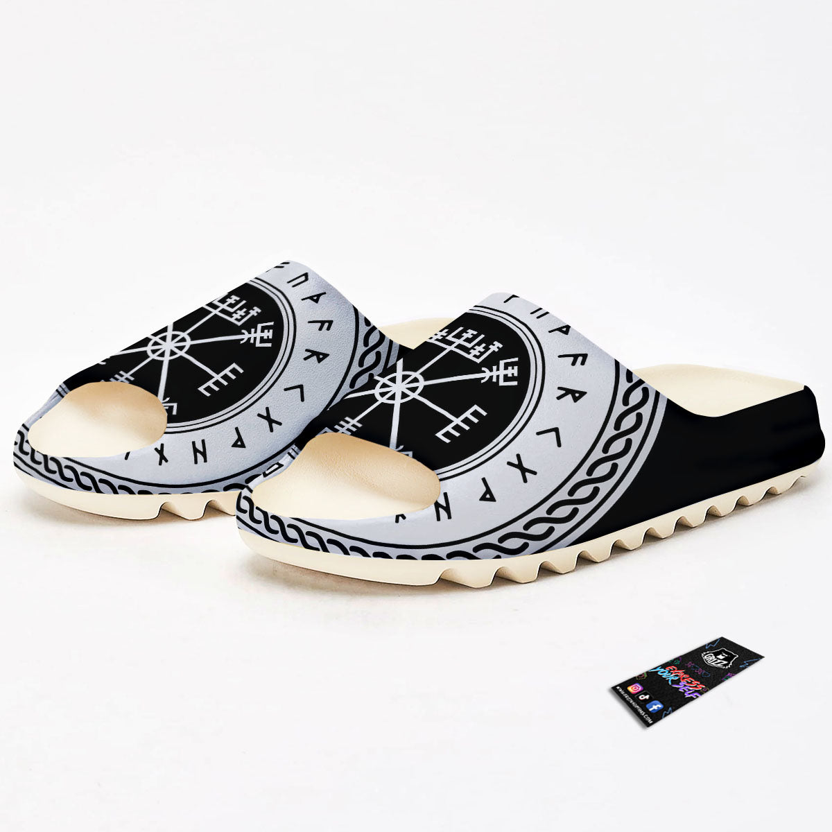 Vegvisir Viking Print Sandals-grizzshop