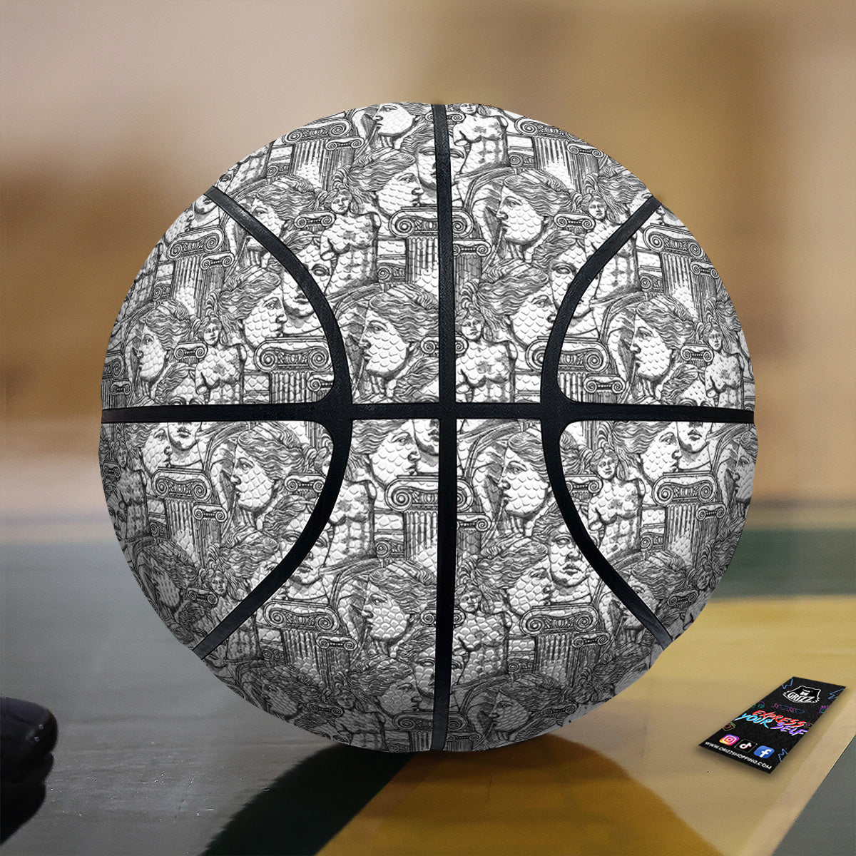Venus Milos Print Pattern Basketball-grizzshop