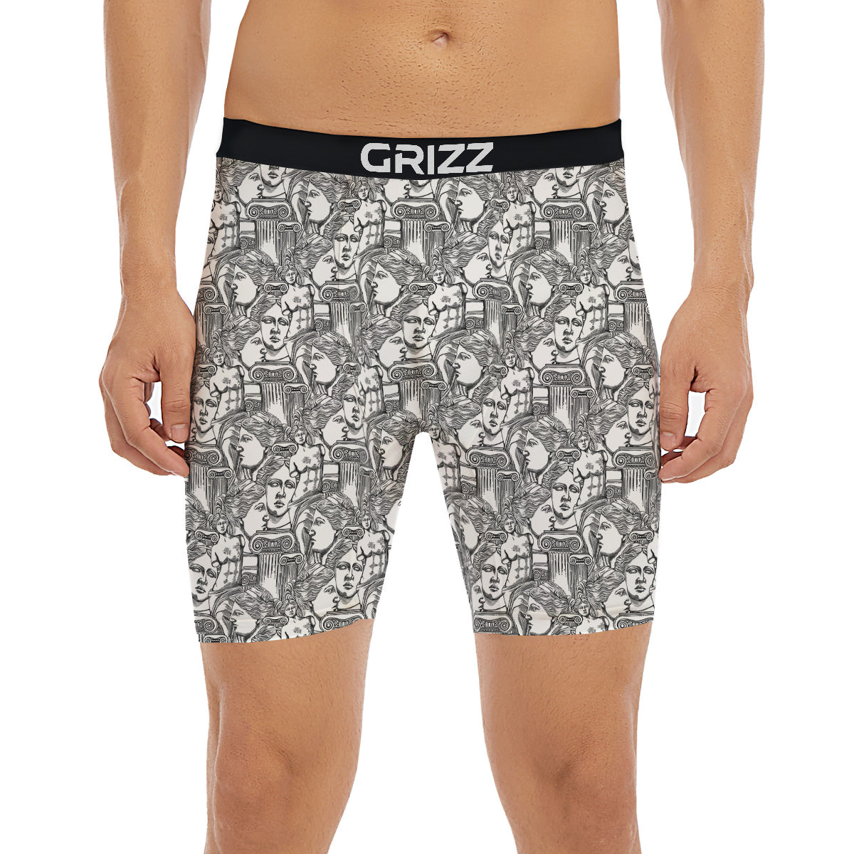 Venus Milos Print Pattern Boxer Briefs-grizzshop