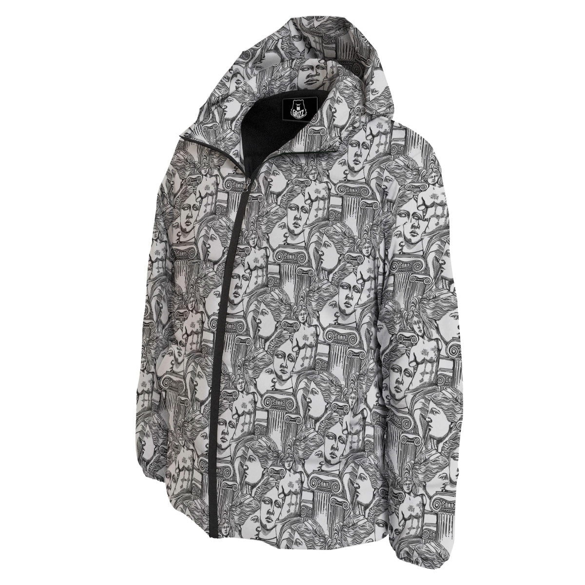 Venus Milos Print Pattern Down Jacket-grizzshop
