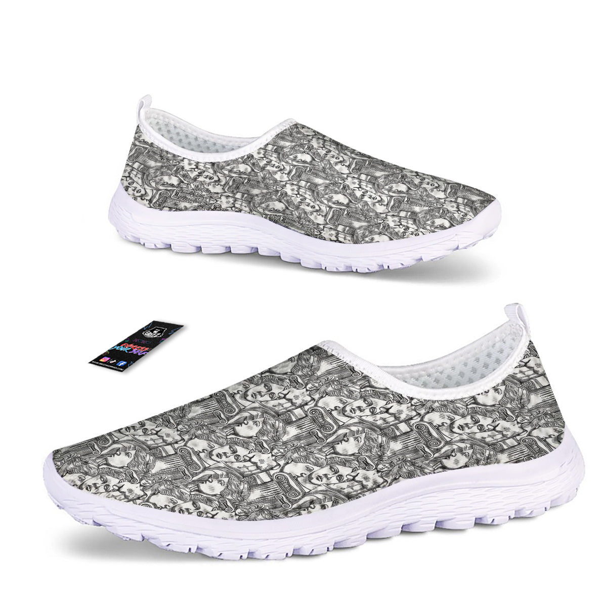 Venus Milos Print Pattern Nurse Shoes-grizzshop