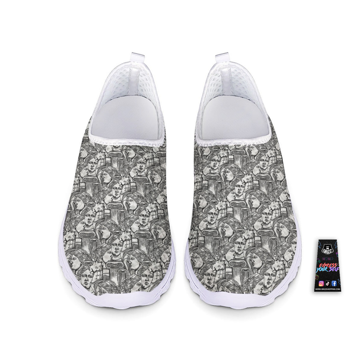 Venus Milos Print Pattern Nurse Shoes-grizzshop