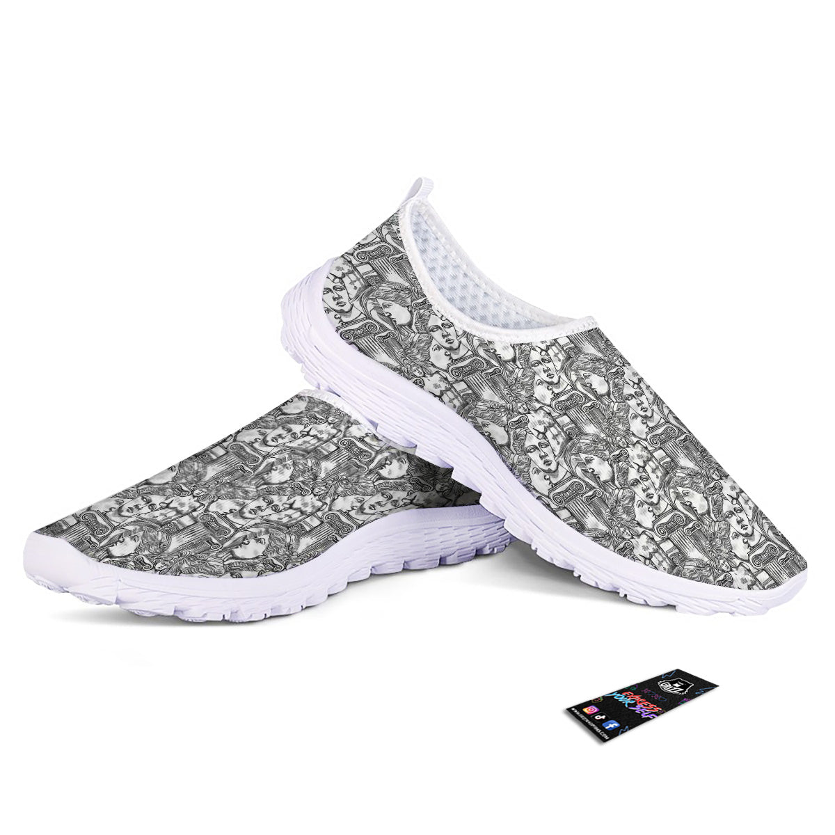 Venus Milos Print Pattern Nurse Shoes-grizzshop