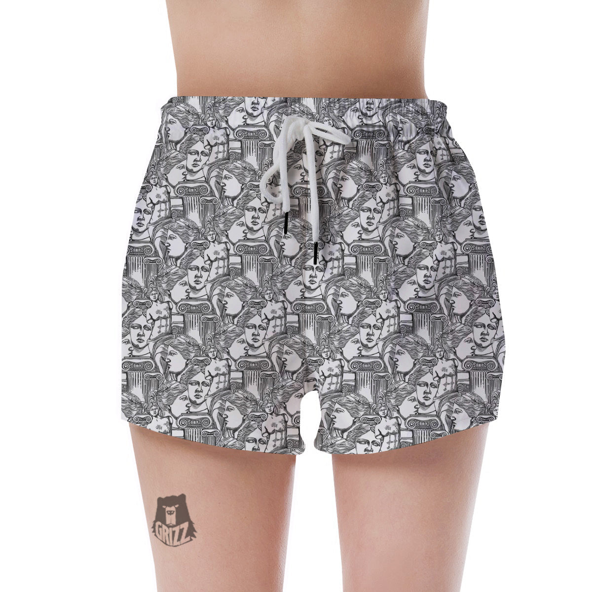 Venus Milos Print Pattern Women's Shorts-grizzshop