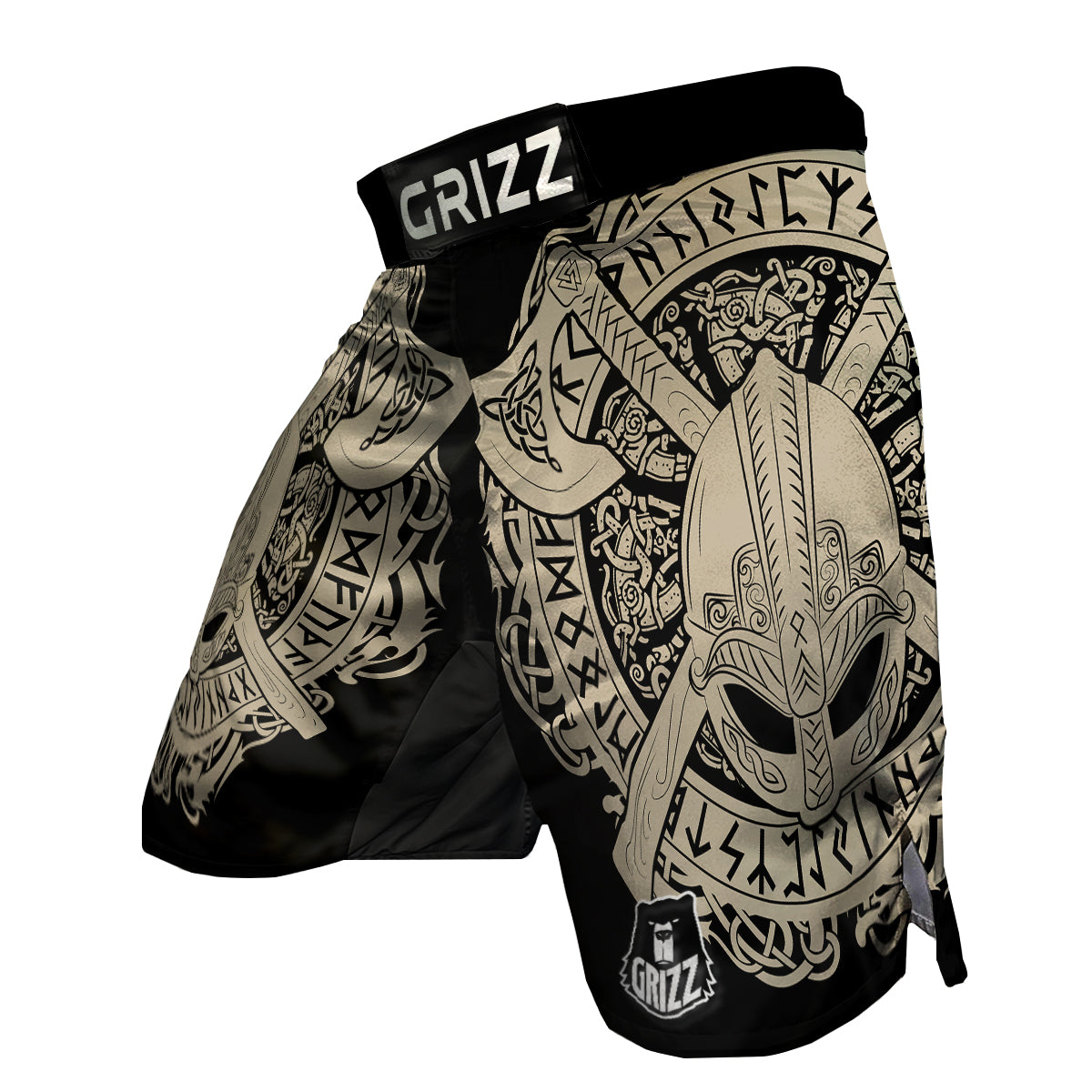 Viking Axes Norse Runes MMA Shorts-grizzshop