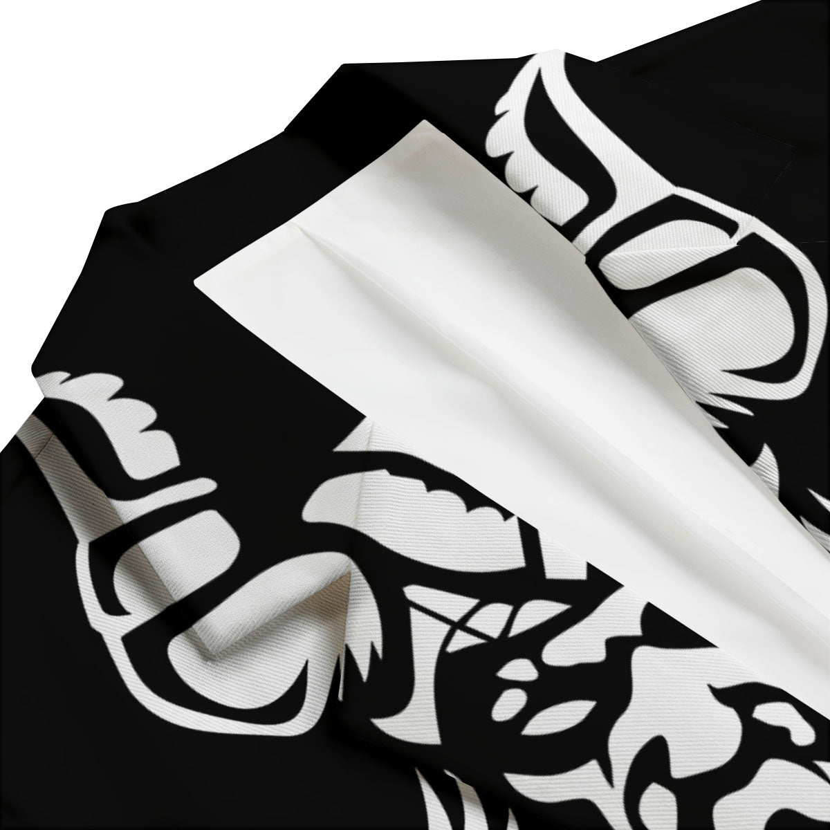 Viking God Odin White And Black Print Men's Blazer-grizzshop