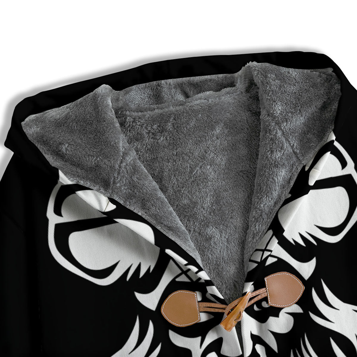 Viking God Odin White And Black Print Men's Windbreaker Jacket-grizzshop