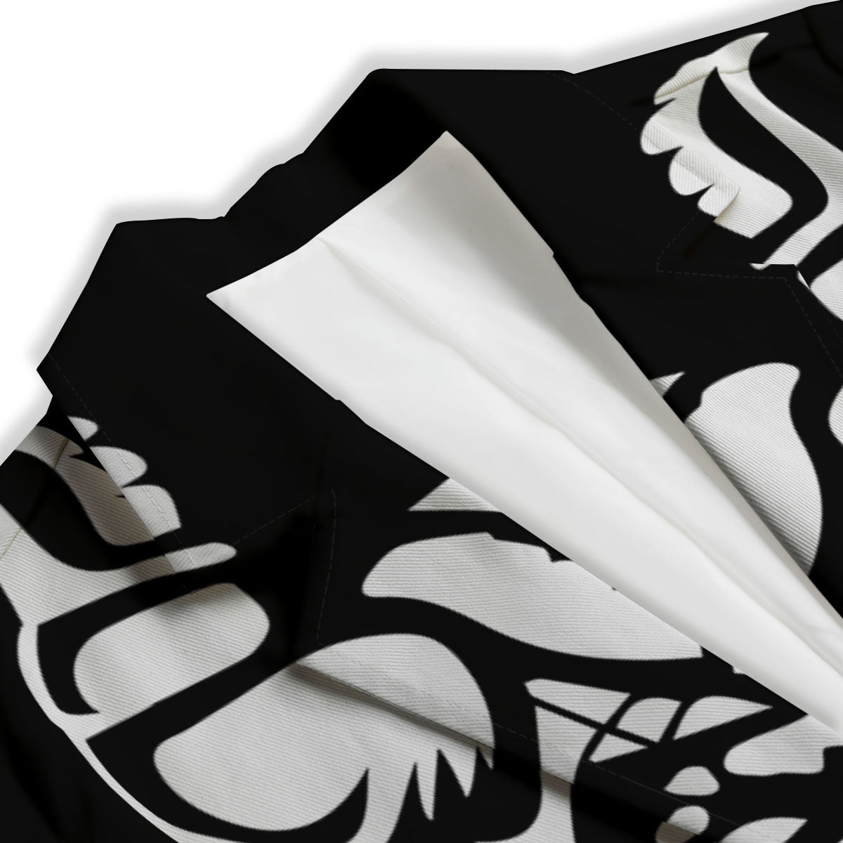 Viking God Odin White And Black Print Women's Blazer-grizzshop