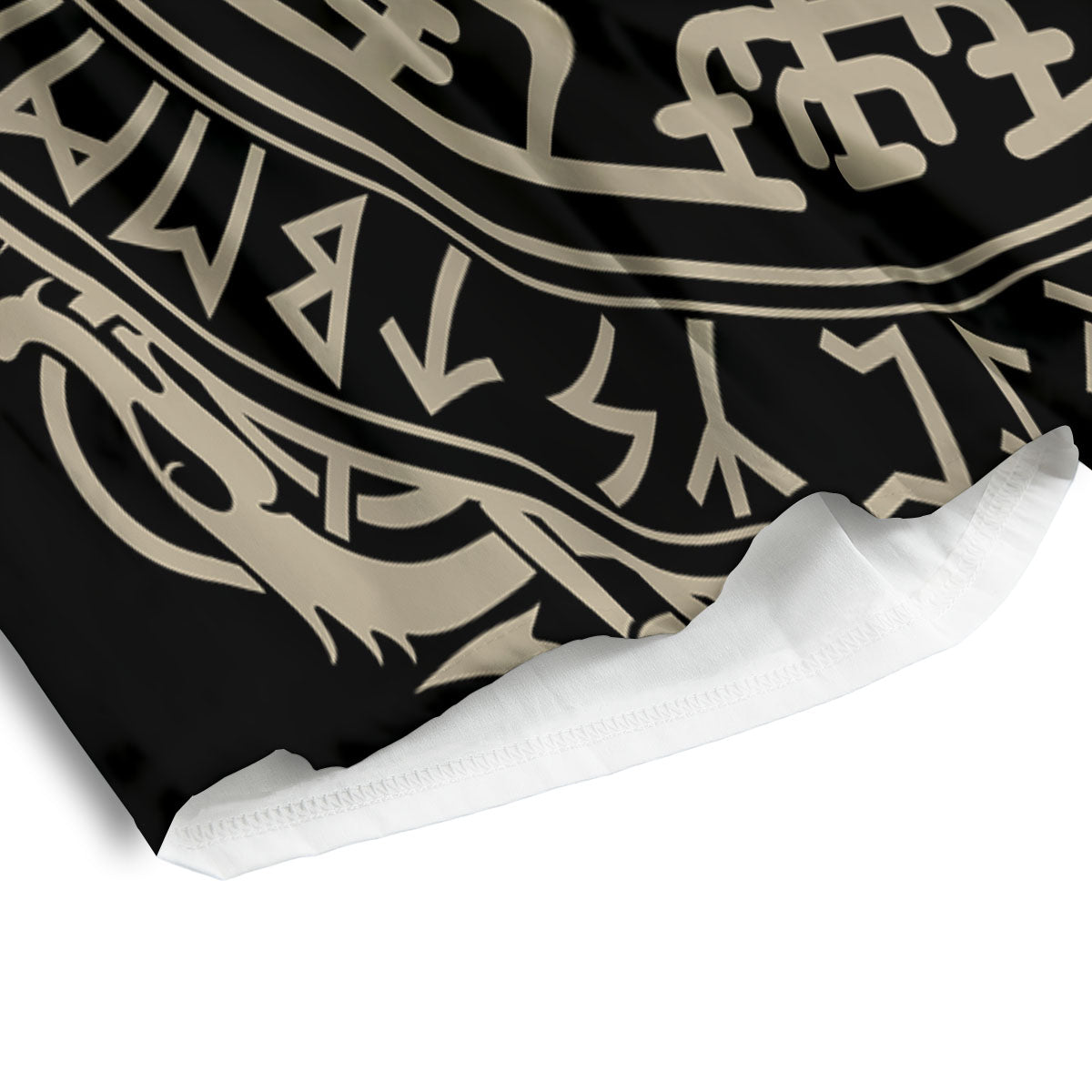 Viking Helm Of Terror Scandinavian Print Men's Athletic Shorts