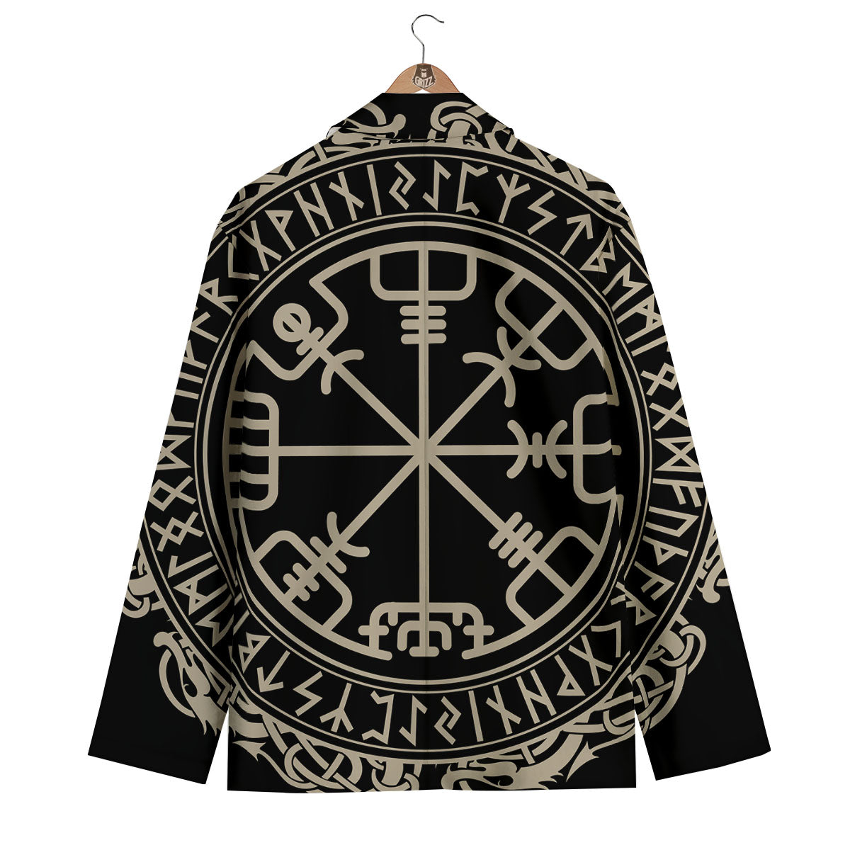 Viking Helm Of Terror Scandinavian Print Men's Blazer-grizzshop