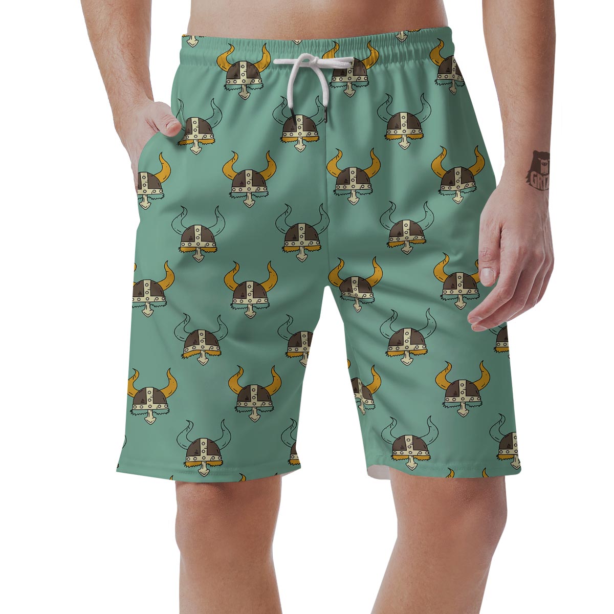 Viking Helmet Men's Shorts-grizzshop