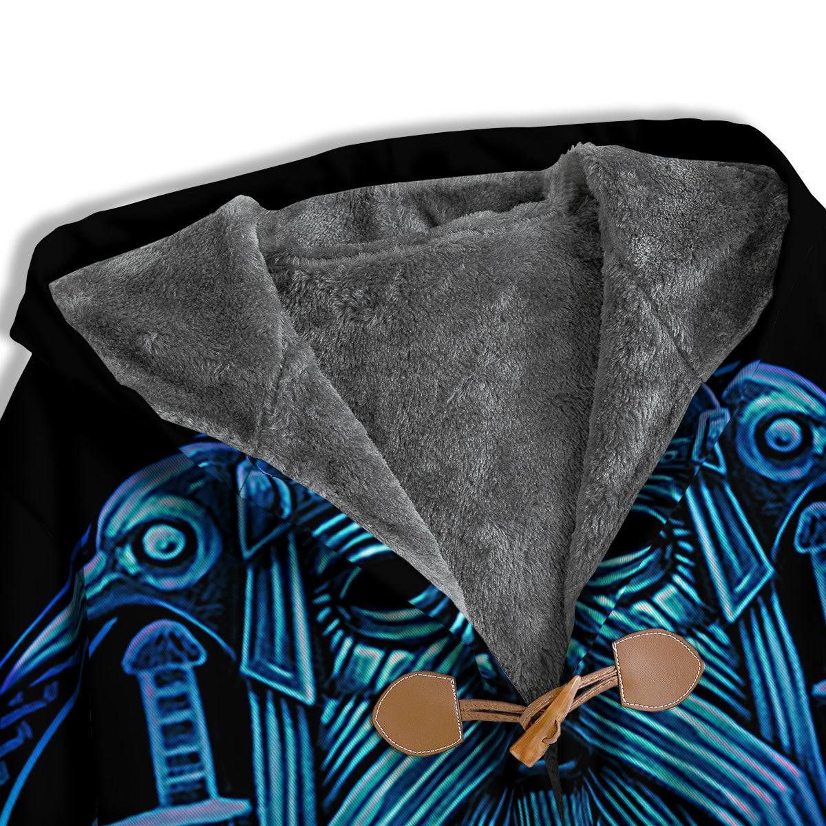 Viking Norse God Odin Blue Print Men's Windbreaker Jacket