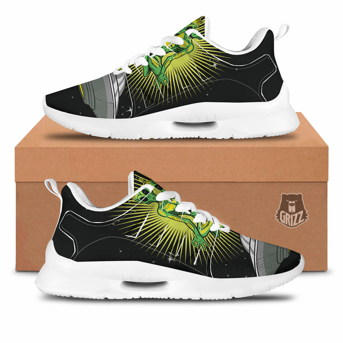 Viking Norse God Odin Blue Print Tennis Shoes-grizzshop