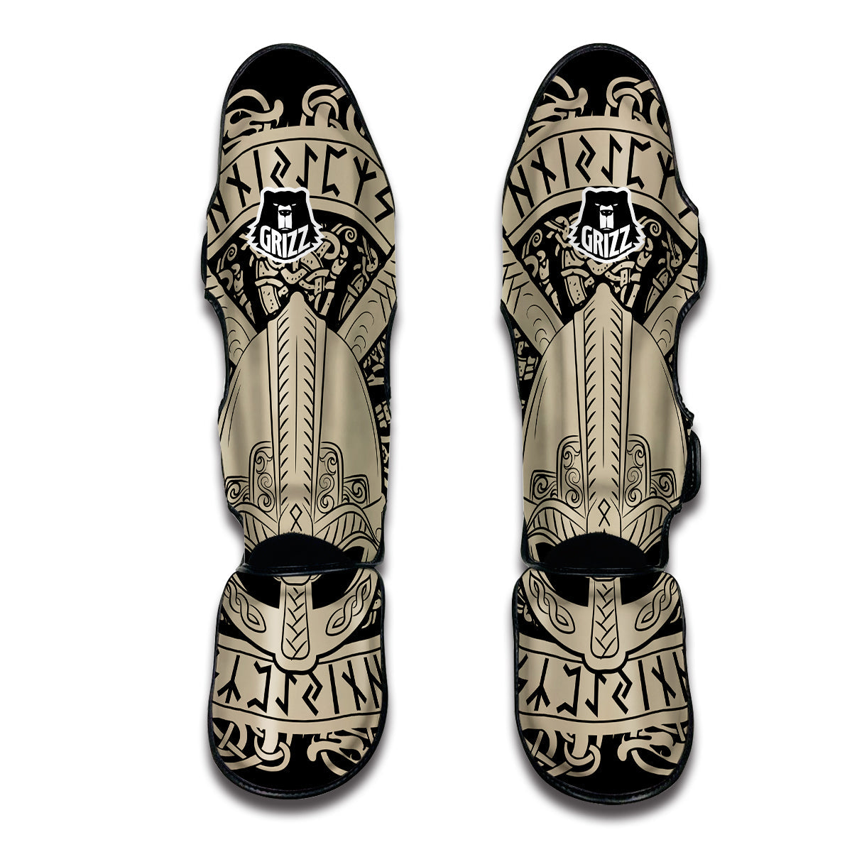 Viking Norse Muay Thai Shin Guards-grizzshop