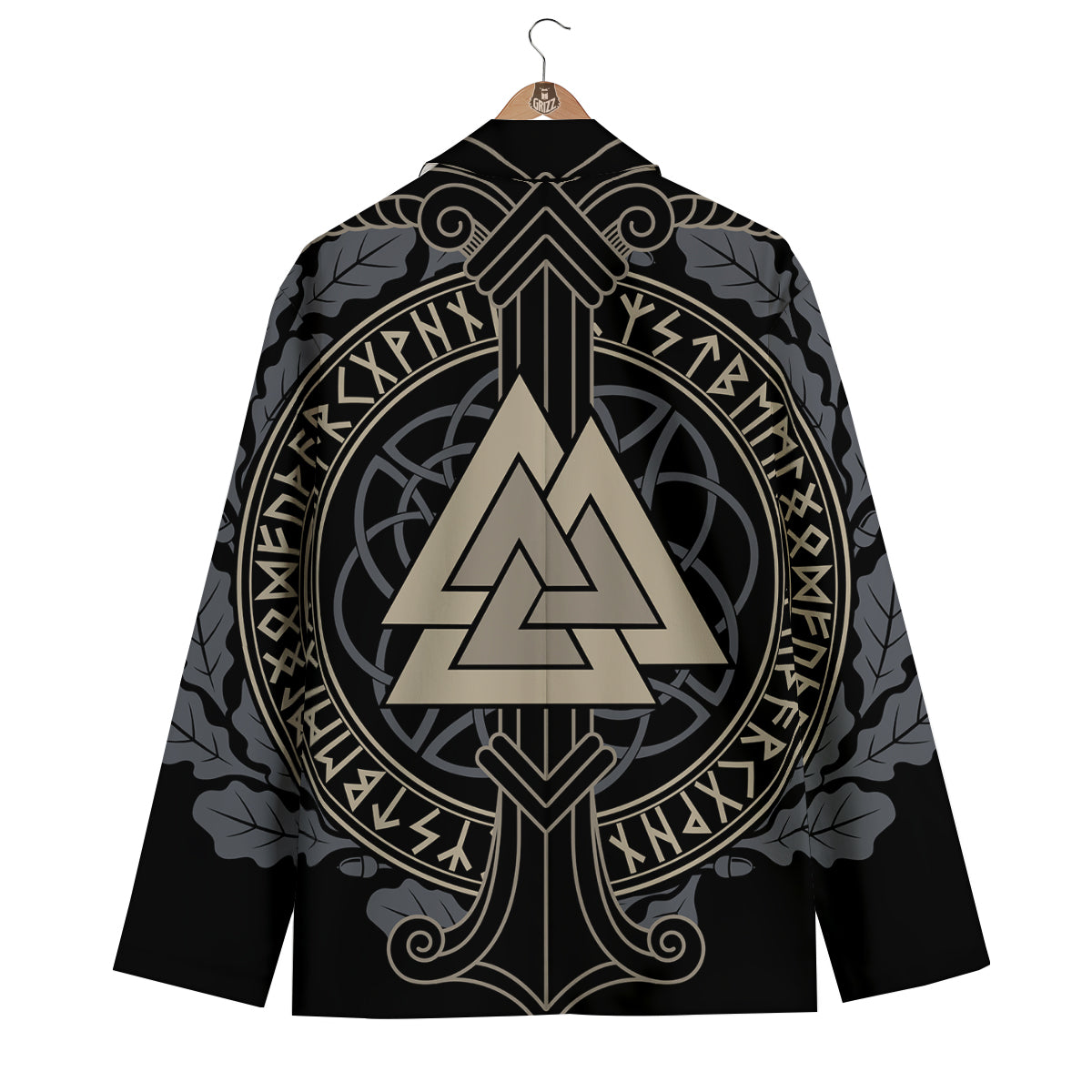Viking Norse Symbol Men's Blazer-grizzshop