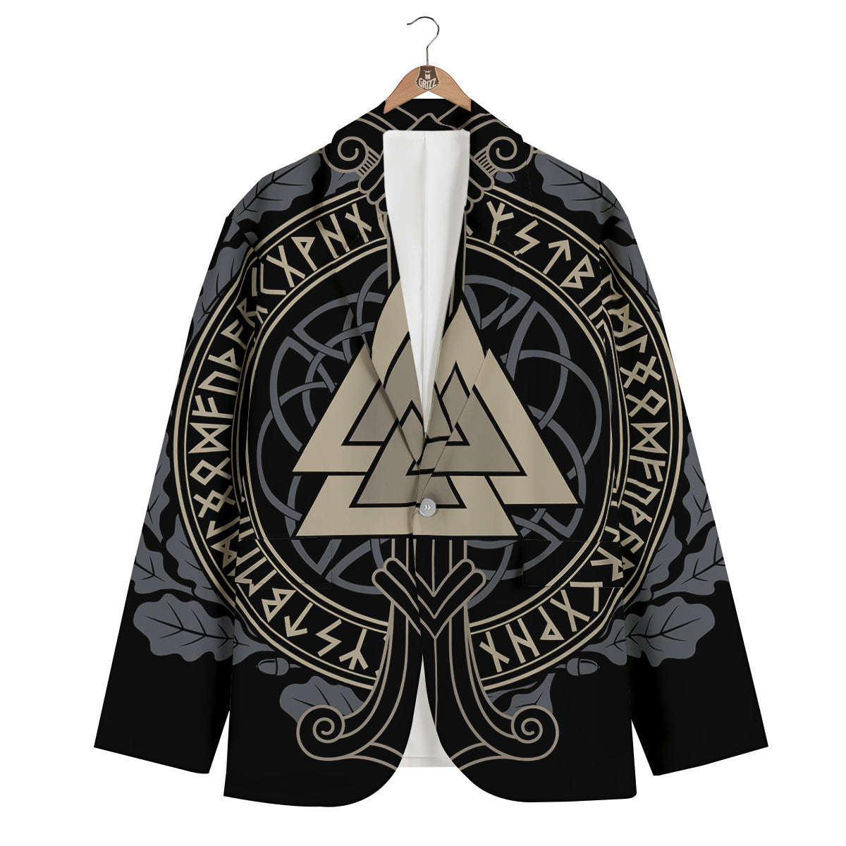 Viking Norse Symbol Men's Blazer-grizzshop