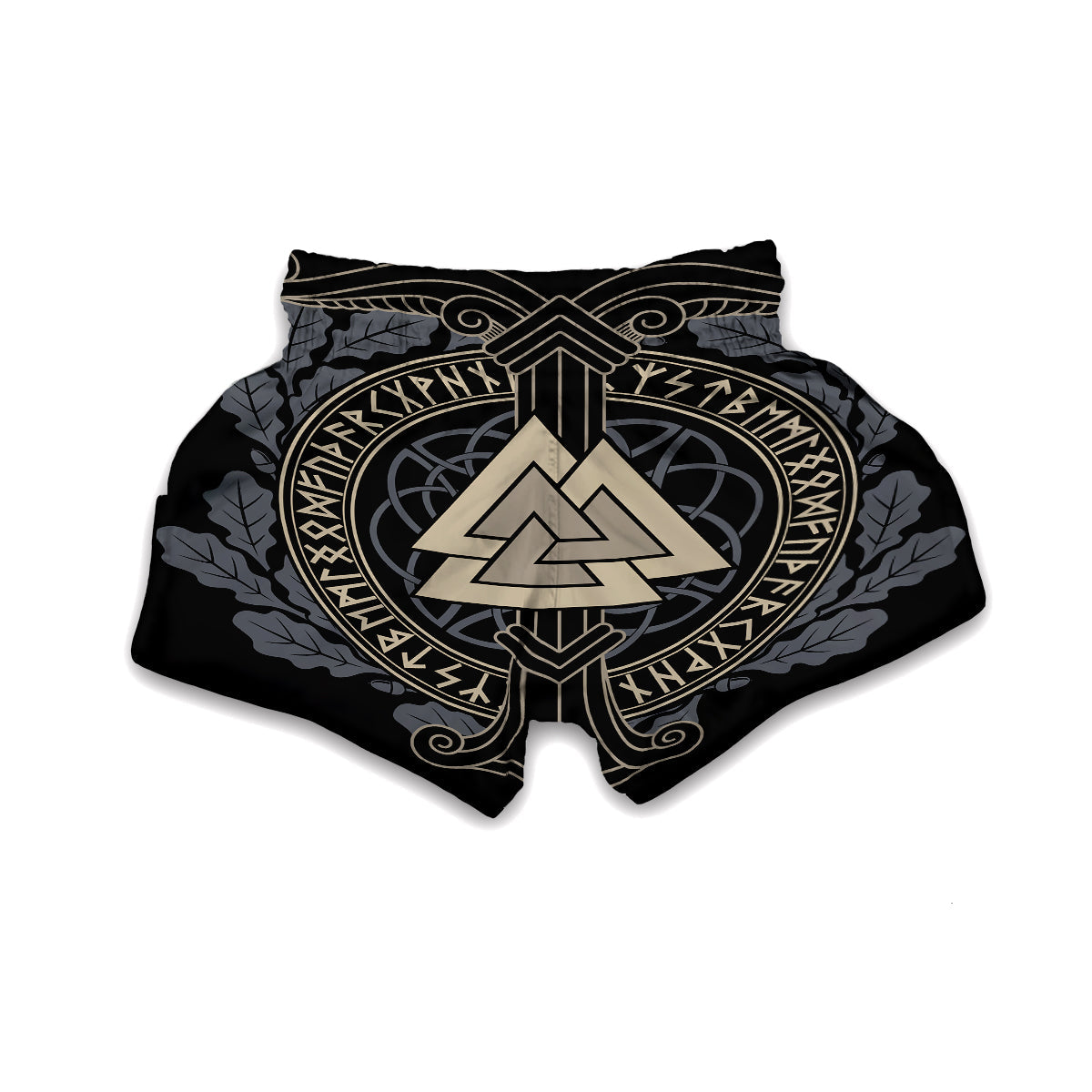 Viking Norse Symbol Muay Thai Boxing Shorts-grizzshop