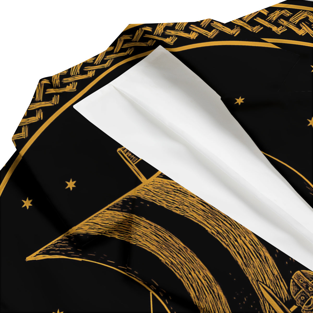 Viking Ship Drakkar Men's Blazer-grizzshop