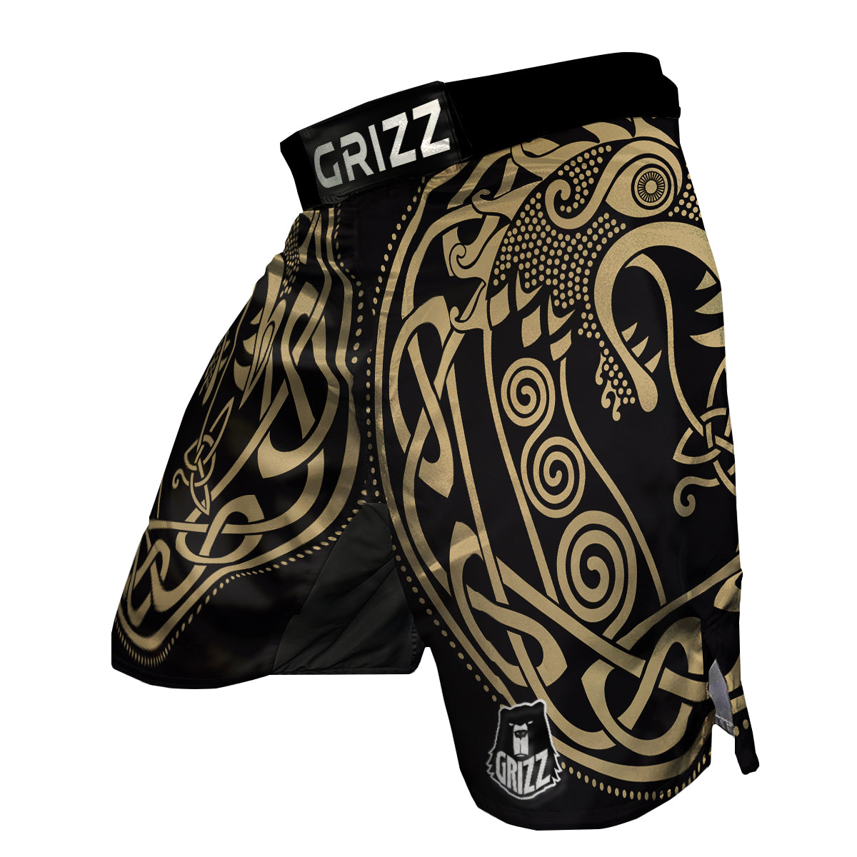 Viking Ship Drakkar Valhalla MMA Shorts-grizzshop
