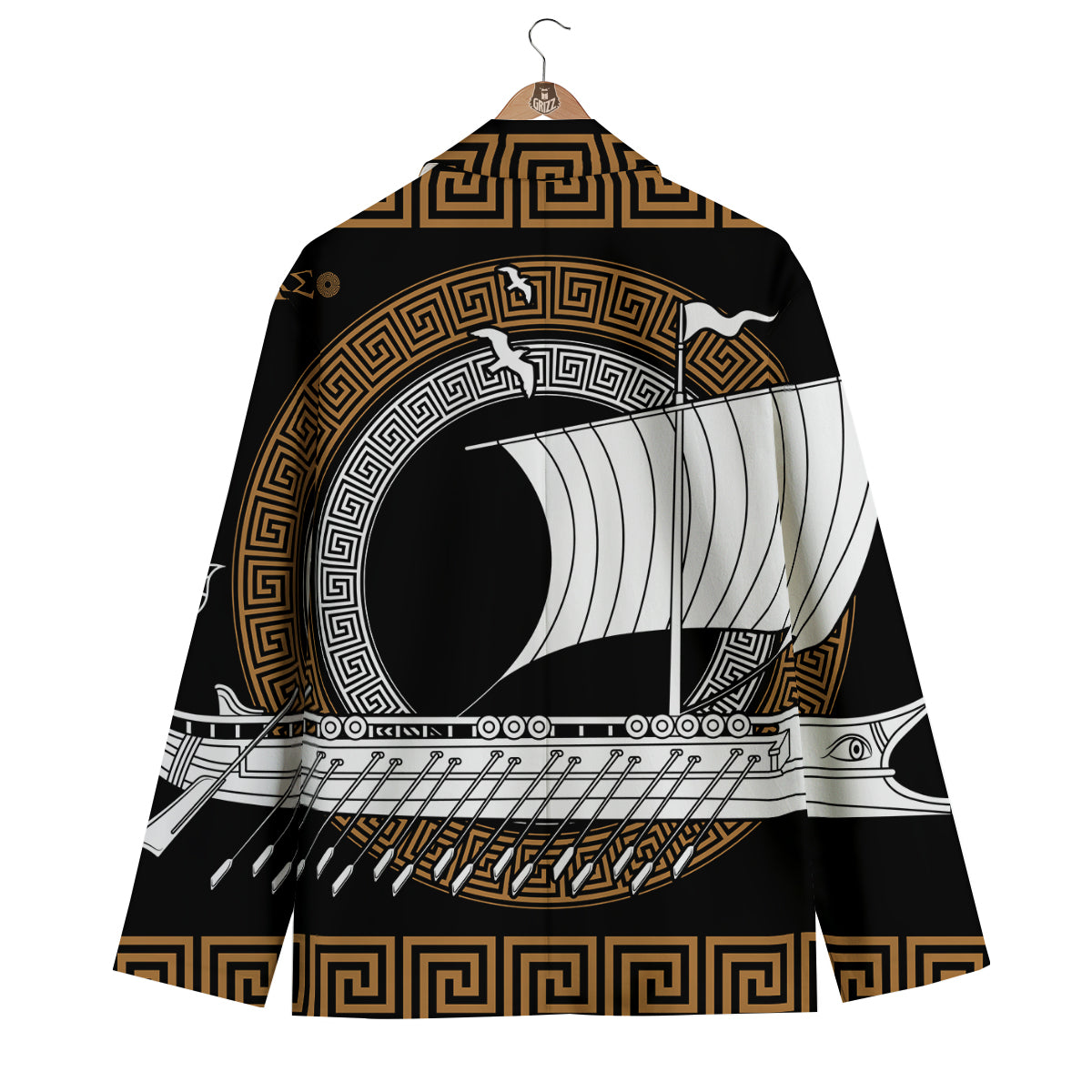 Viking Ship Norse Drakkar Men's Blazer-grizzshop